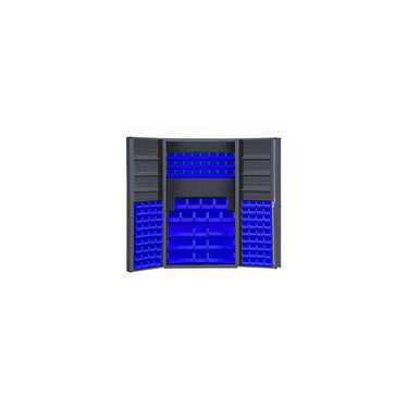 DURHAM DDC 48X24X72, 114B, 2S, #52 BLUE BINS - Model DC48-114-6DS-5295